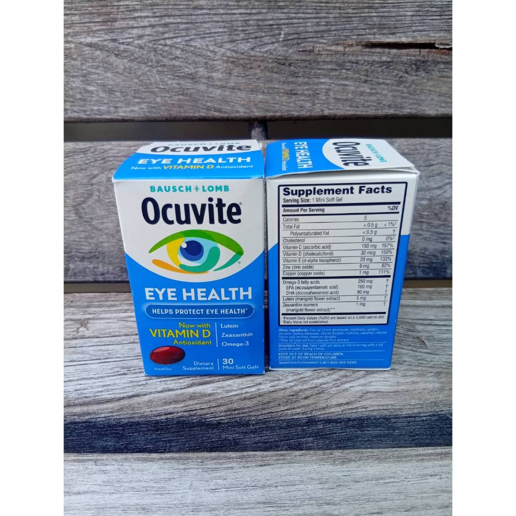 Ocuvite Eye Health, Lutein & Zeaxanthin Supplement 30 Softgels วิตามินบำรุงสายตา