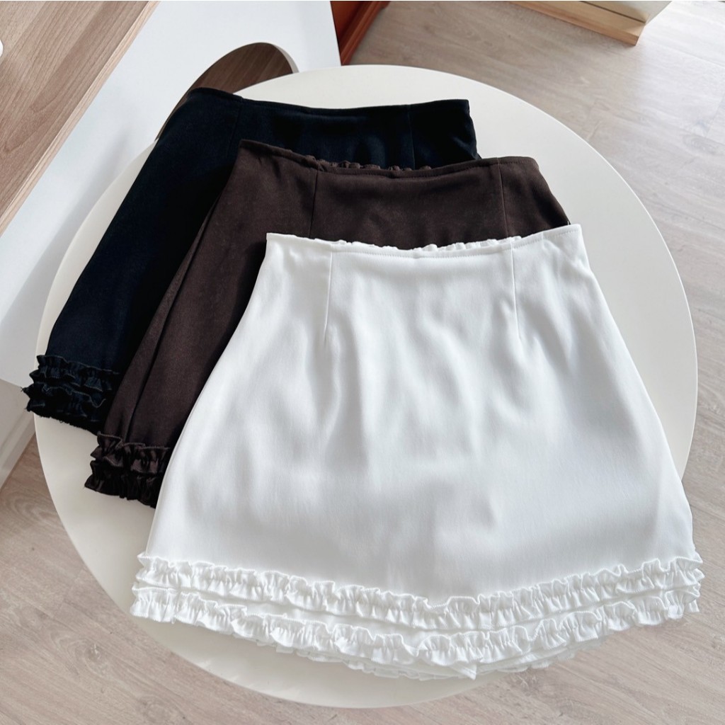 กระโปรงรอบ ซับในกางเกง - Macaron Skirt