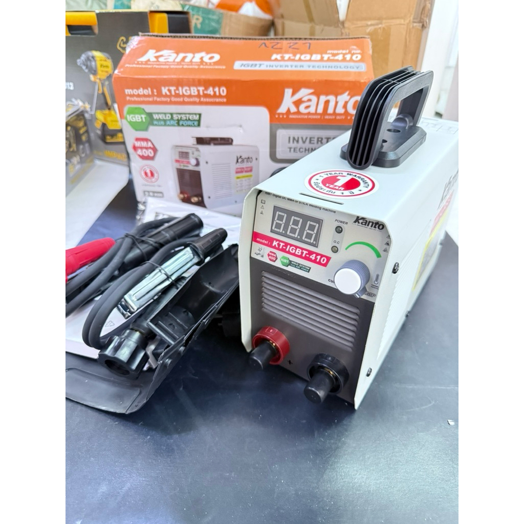 ตู้เชื่อม Kanto KT-IGBT-410 ลวดเชื่อม 2.6มิล ถึง 4มิล ปรับไฟได้30-400AMP ไฟเสถียร เชื่อมง่าย