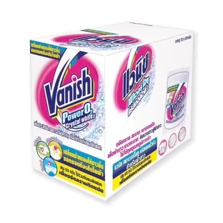 [1กล่อง 12ซอง] Vanish แวนิช ผลิตภัณฑ์ขจัดคราบอเนกประสงค์ เปลี่ยนผ้าหมองให้ขาว 12ซอง 30g.