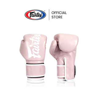 Fairtex นวมชกมวย BGV14 Baby Pink นวมมวยหนังไมโครไฟเบอร์ ทน เบา นวมต่อยมวยสำหรับฝึกซ้อมหรือแข่งขัน | Boxing Gloves