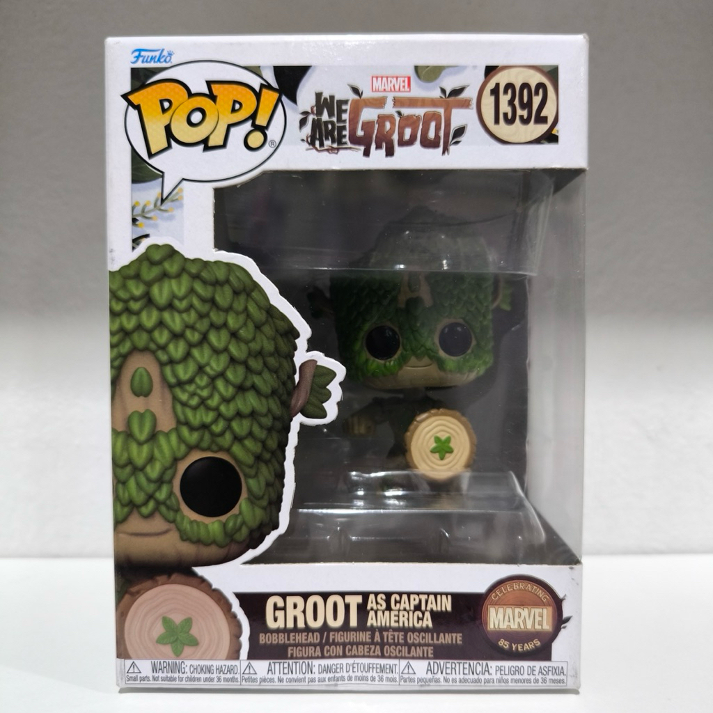 ของแท้ Funko Pop Groot as Captain America We are Groot กล่องไม่คม