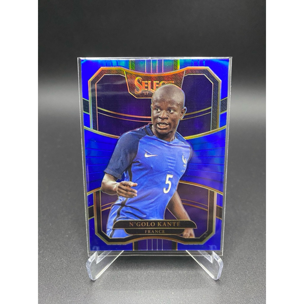 การ์ดฟุตบอล🇫🇷N'GOLO KANTE /299 Blue Prizm  #87 2017-18 Panini Select FIFA