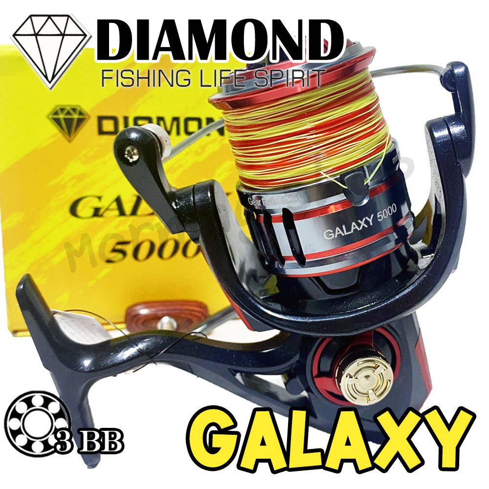 [ส่งฟรี] รอกสปิน DIAMOND GALAXY 3BB พร้อมเอ็นในตัว
