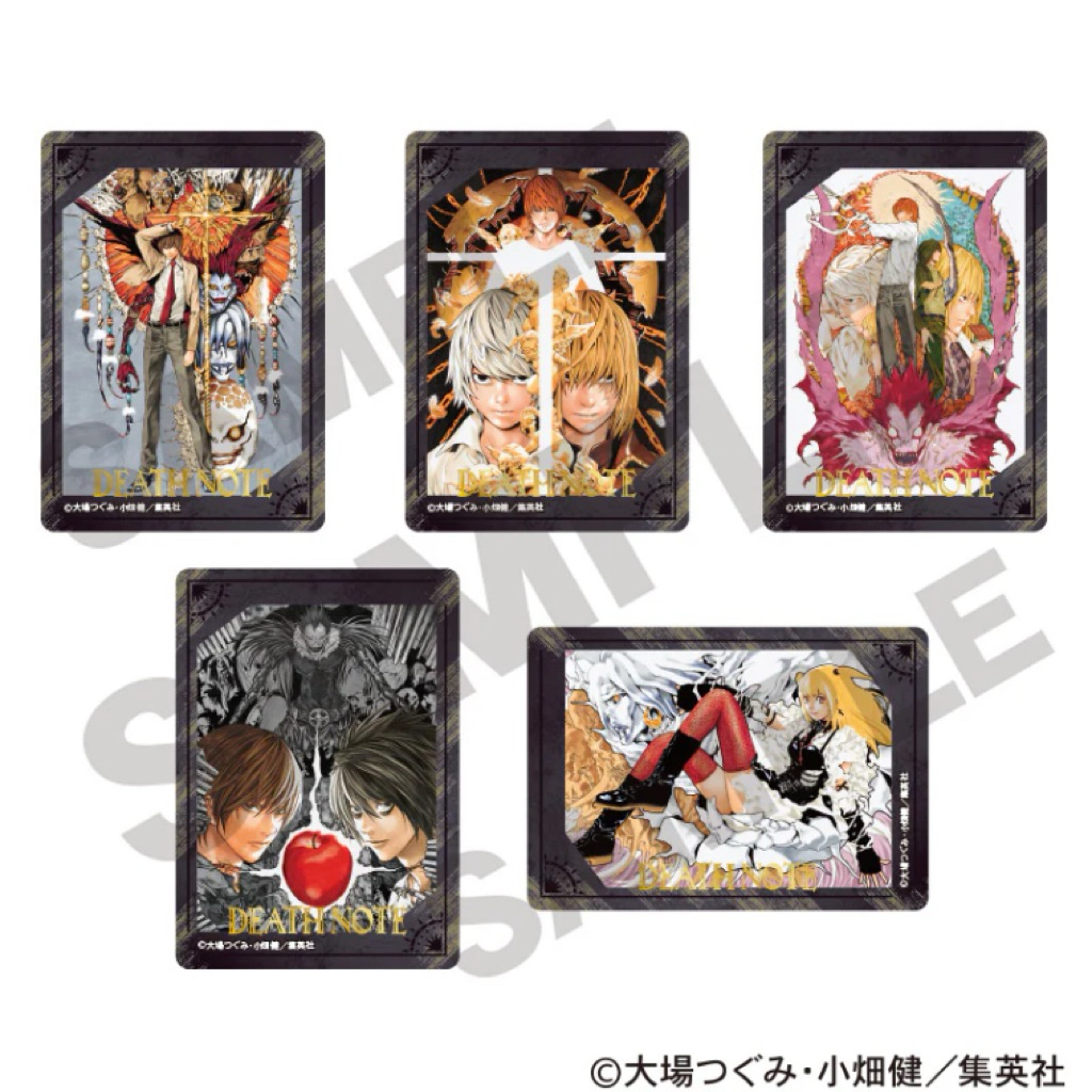 (1 ซอง) Death note | Favorite clear card เดธโน้ต สมุดสังหาร การ์ดใสมีใบแรร์ปั๊มทองให้ตามหา มี 30 แบบ 1 ซองได้ 2 ใบ