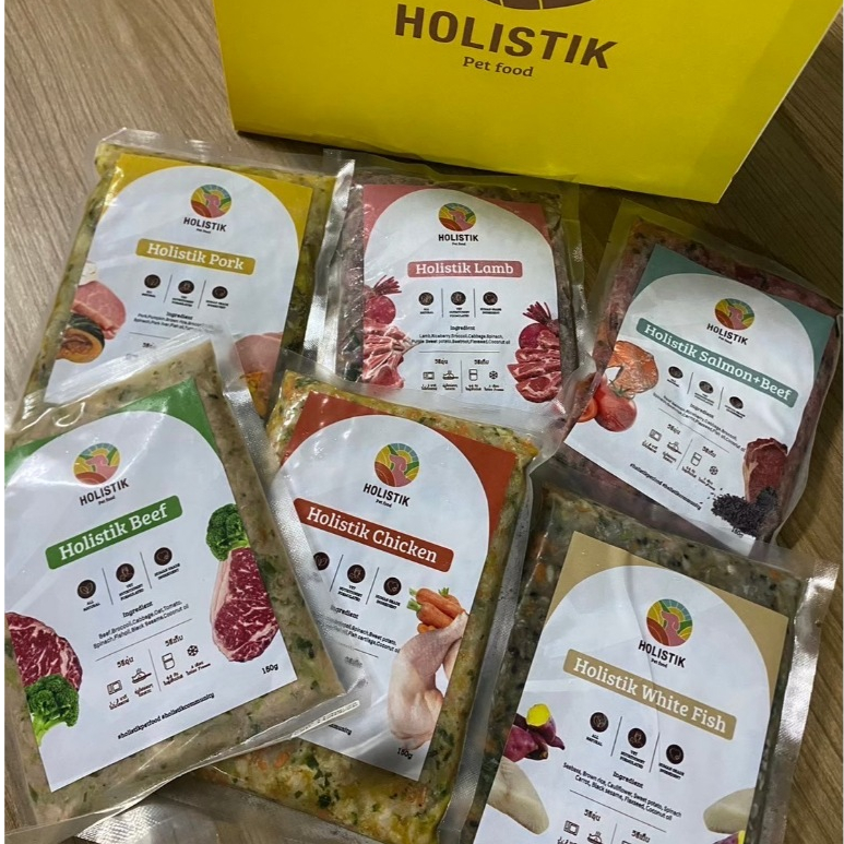 อาหารสุนัขปรุงสุก ชุดทดลอง 6 สูตร (Holistik tester set 150g x 6)