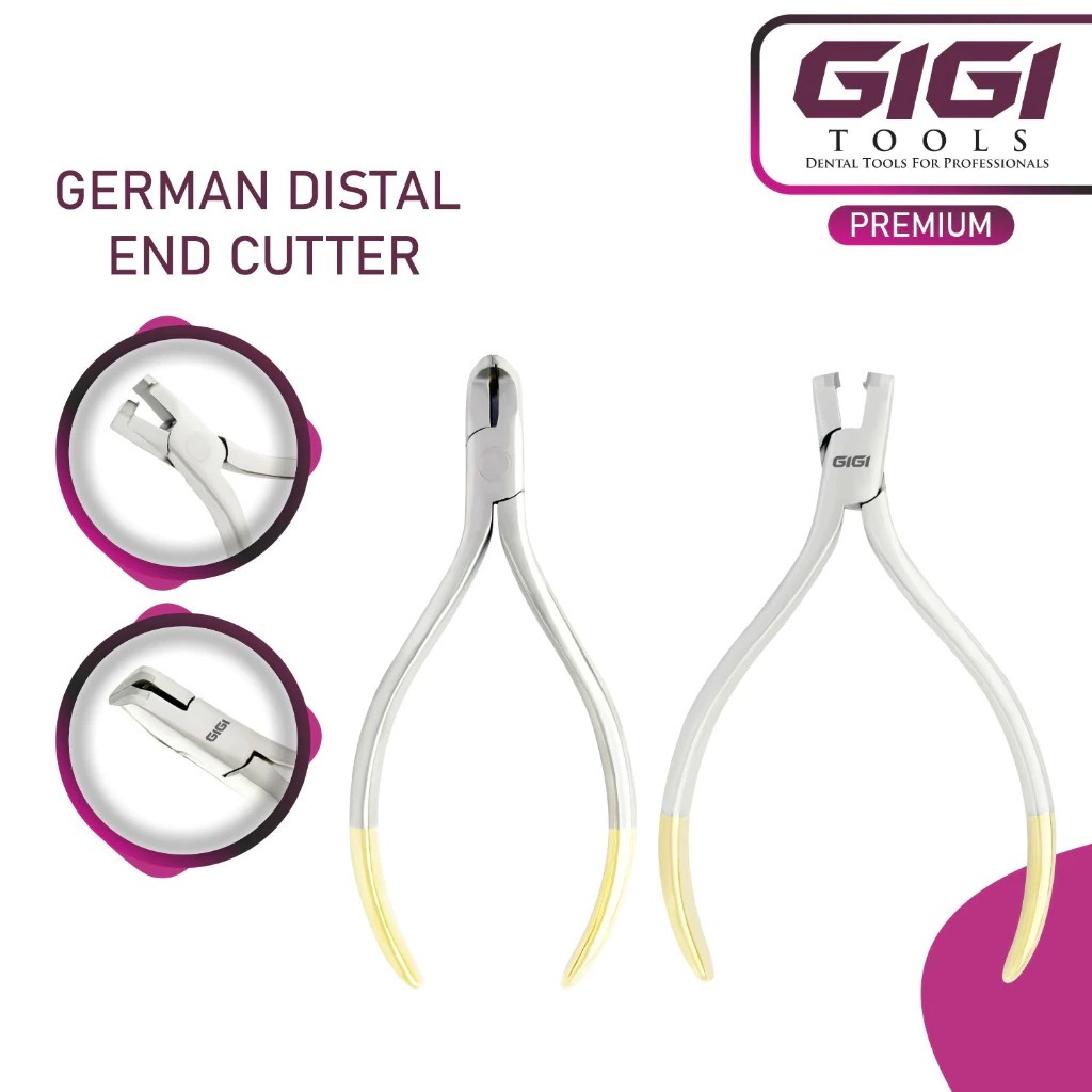 GIGI TOOLS คีมตัดลวดจัดฟัน Distal End Cutter สแตนเลสเยอรมัน เกรดการแพทย์ CE Certified