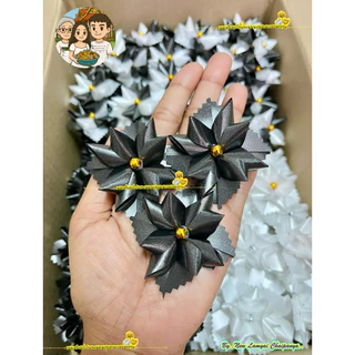 พร้อมส่ง🔥🔥 ริบบิ้นโปรยทานงานขาวดำ ดอกพิกุล