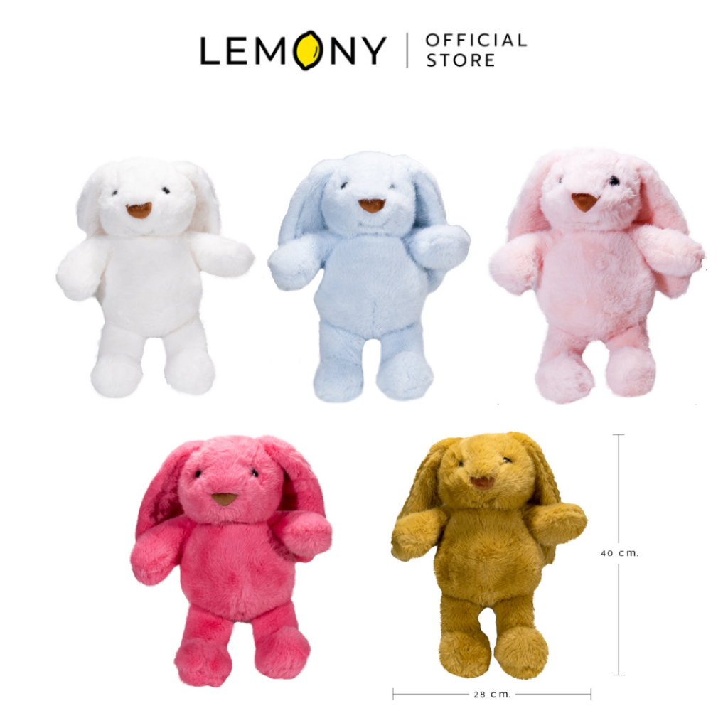 LEMONY Cute Bunny Plush Toy (Light Pink) ตุ๊กตาน้องกระต่ายสุดคิวท์ (สีชมพูอ่อน) ขนาด 600 กรัม