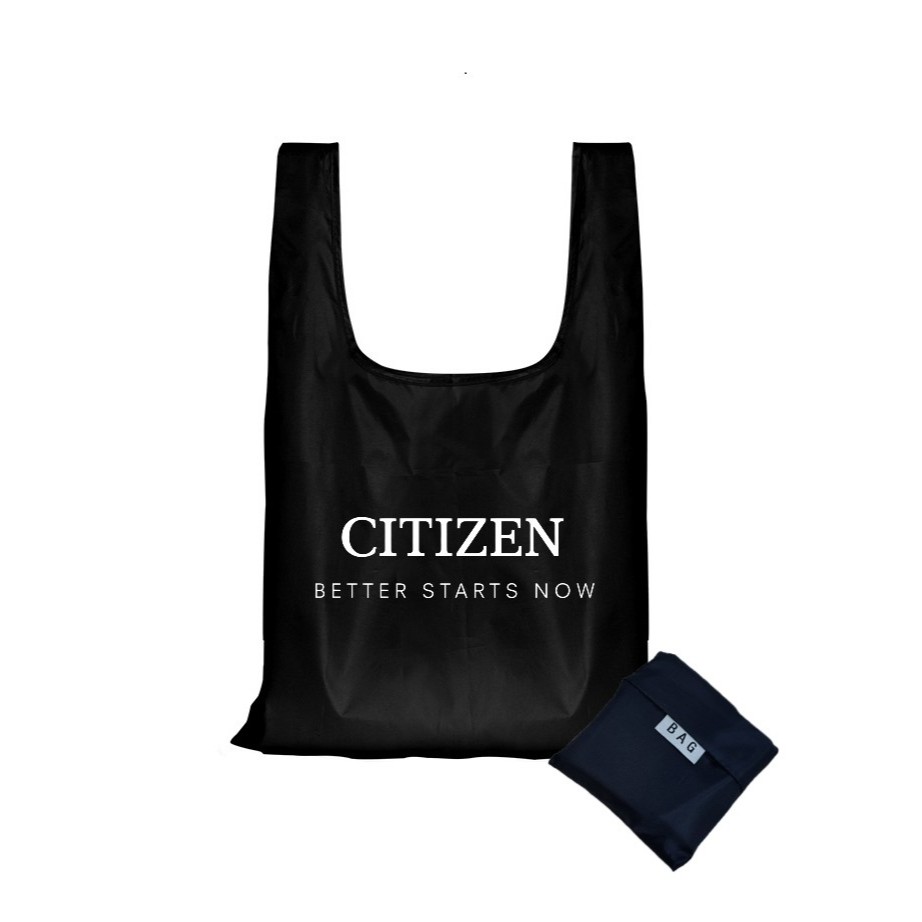 ( สินค้าของแถม ) ถุงผ้าร่มสีดำ CITIZEN SHOPPING BAG