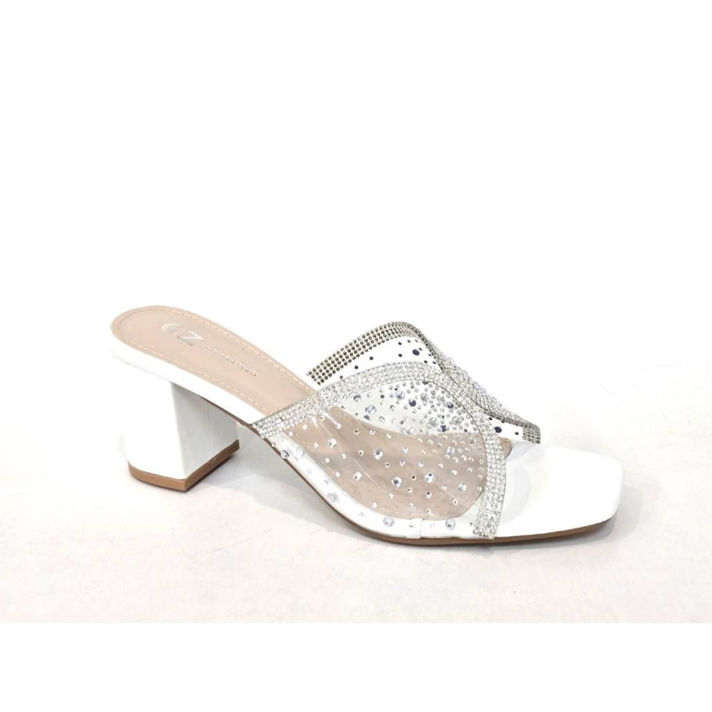 รองเท้าแฟชั่น สีขาว CZ COLLECTION 58-014