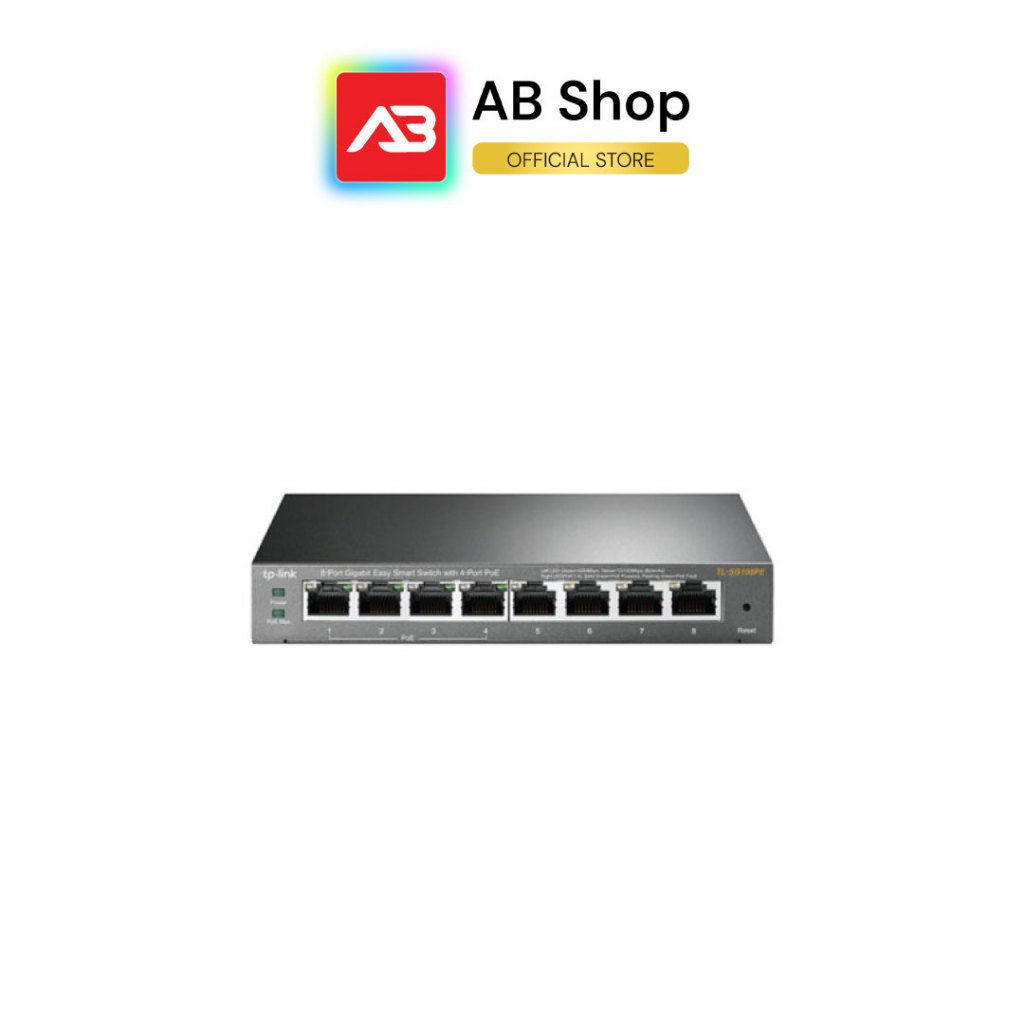 TP-Link 8-Port Gigabit Easy Smart Switch with 4-Port PoE รุ่น TL-SG108PE