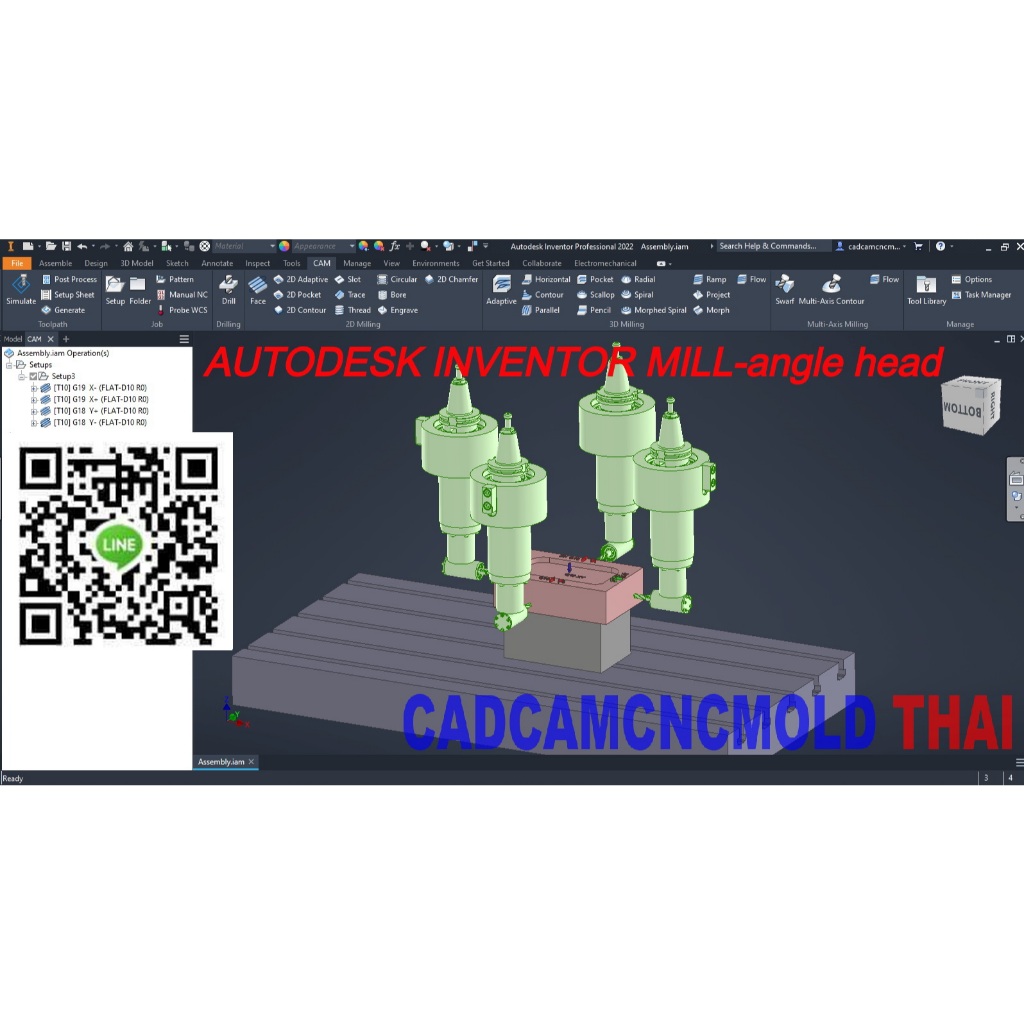 AUTODESK INVENTOR-90 degree -angle head
