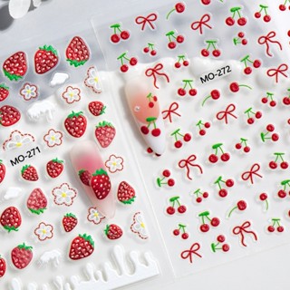 Nail.World 5Dขายดี สติ๊กเกอร์ติดเล็บ เล็บนูนสติกเกอร์ ซีรีส์…