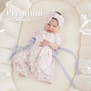 Sririta x Snow Owl ชุดคุณหนู เดรส รอมเปอร์ ระดับพรีเมี่ยม คละลาย ฺBaby Dress Romper