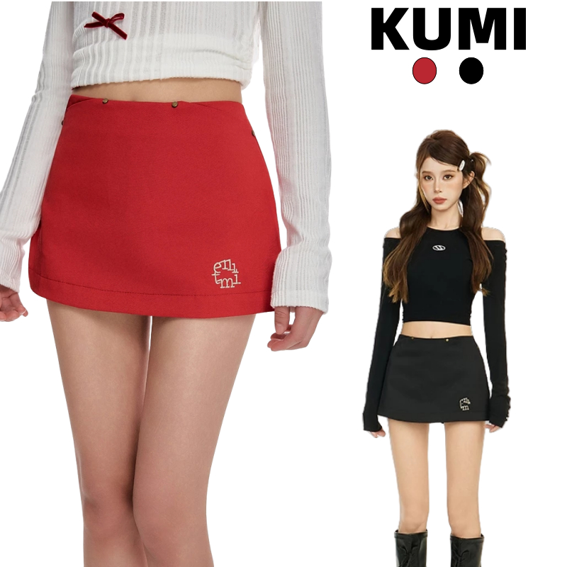 KUMI กระโปรงสั้น กระโปรงสองชั้น ระโปรงกางเกงเทนนิส เอวสูง ลายทางเอวยืด สไตล์Y2K  2สี ผ้าอย่างดี มีซับใน ใส่สบาย
