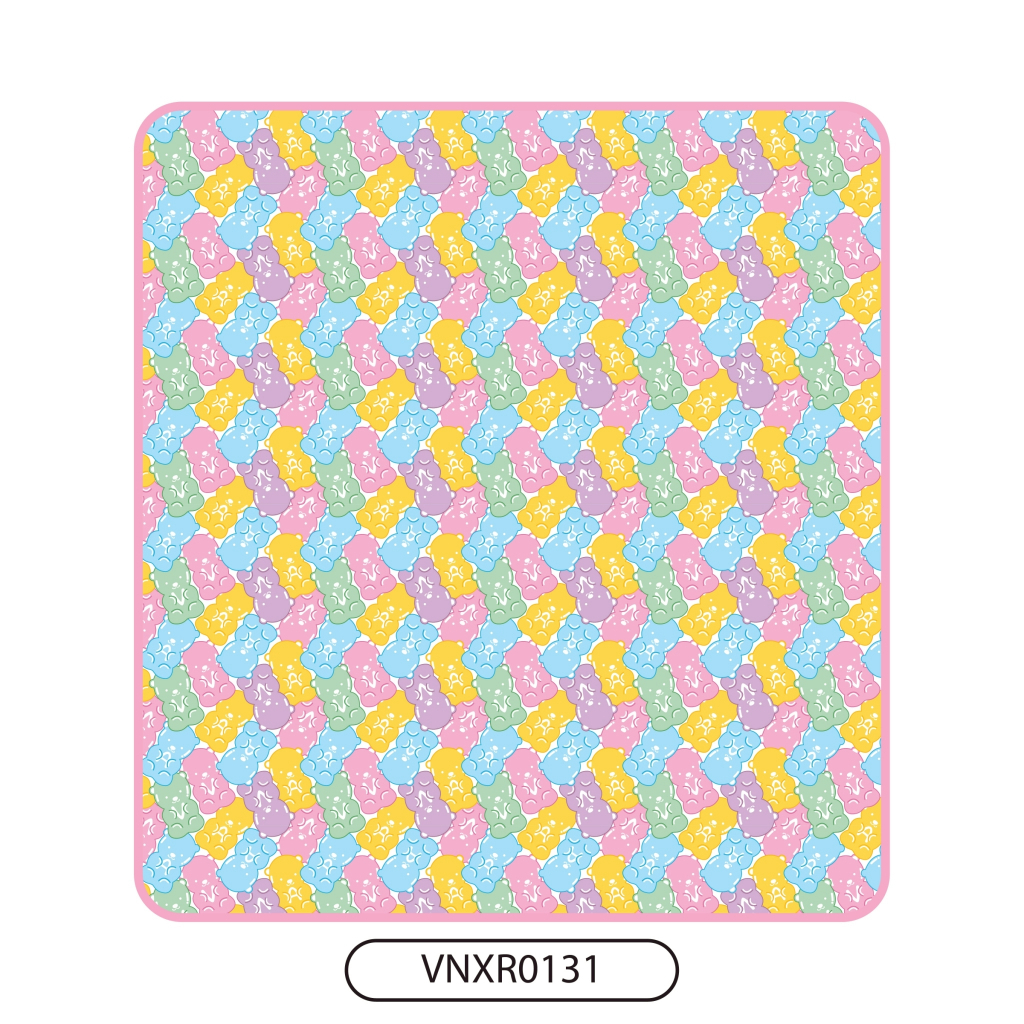 Thelandofvava Gummy ACC03 VNXR0131 ผ้าห่มเด็ก BLANKET สีฟ้า Multicolor  ลิขสิทธิ์แท้จาก vava