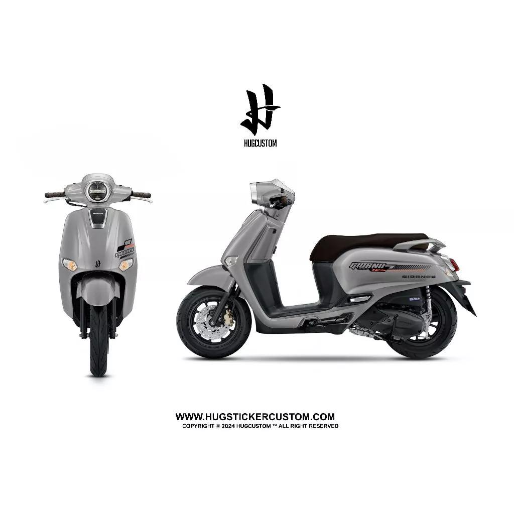 สติ๊กเกอร์แต่งรถ จีออโน่ Honda Giorno ลาย Racing thumbnail 9