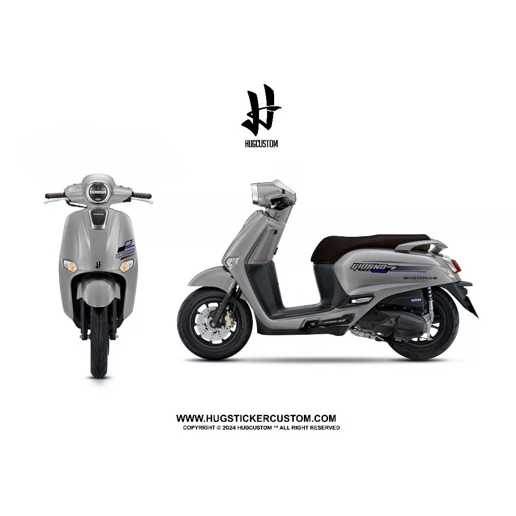 สติ๊กเกอร์แต่งรถ จีออโน่ Honda Giorno ลาย Racing thumbnail 6