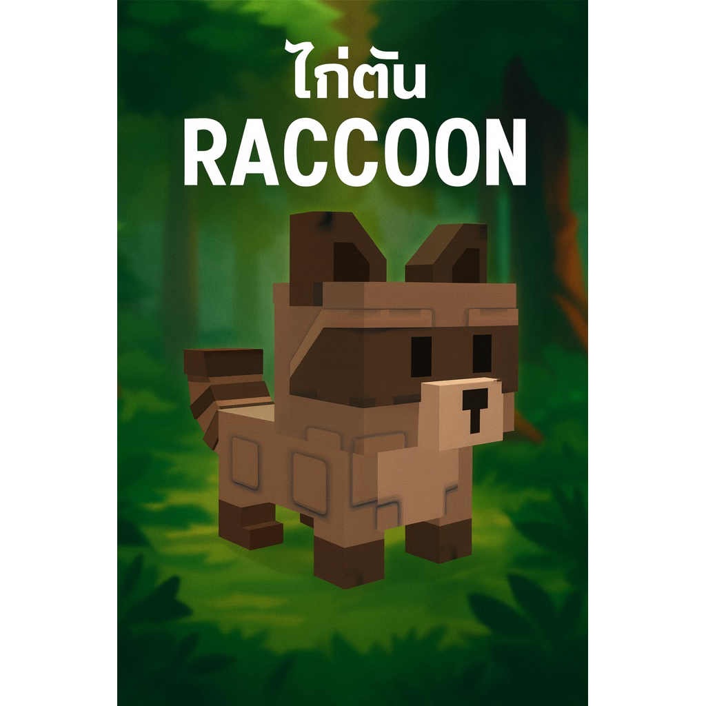 ไก่ตัน grow a garden เเรคคูน ไม่ต้องรอส่งเลย v1