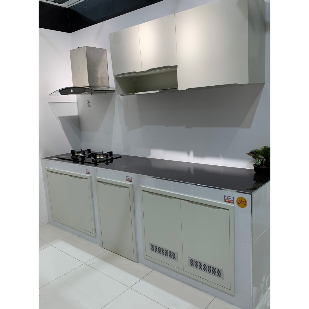 ตู้ติดผนัง รุ่น ECO Series by MJ Kitchen Solutions สีออฟไวท์ 🚫💧กันน้ำ-🚫กันปลวก 100%
