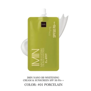 (สูตรใหม่แบบซอง) Imin Nano Body Care Color&Sunscreen Plus (8 กรัม x 1 ซอง)