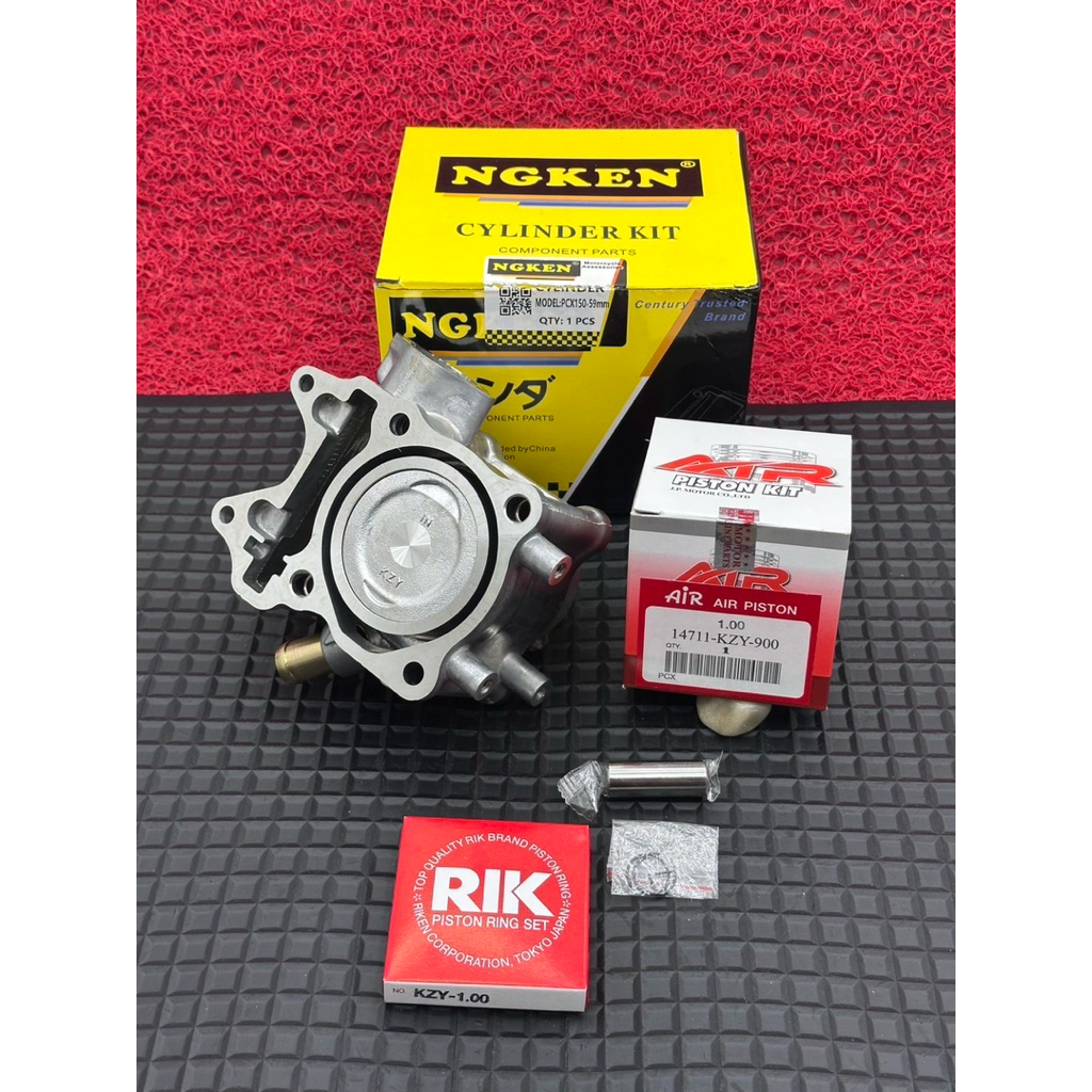 เสื้อpcx150ลูก59มิลเสื้อสูบpcx150ลูก59มิลพร้อมลูกสูบพร้อมแหวนใส่pcx150ได้ทุกรุ่น