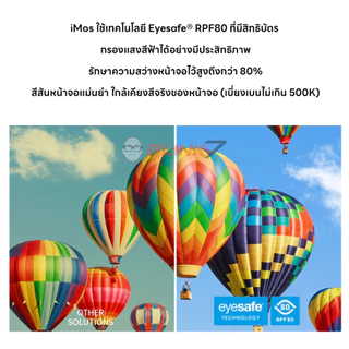 ฟิล์มกระจก iMos Sapphire RPF80 iPhone Air / 17 / 17 Pro / 17 Pro Max / 18 Pro / 18 Pro Max | ถนอมสายตา Low Blue Light