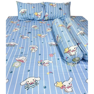 ผ้าปูที่นอน 1 ผืน มุมสูงไม่เกิน8นิ้ว ลายการ์ตูนน่ารัก  ผ้าคอ…