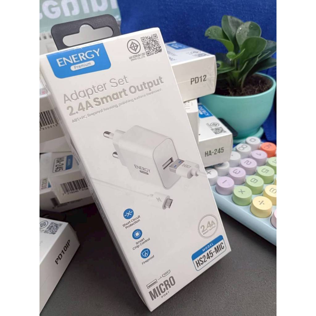 Energy ชุดชาร์จพร้อมสาย MICRO ชาร์จเร็ว 2.4A
