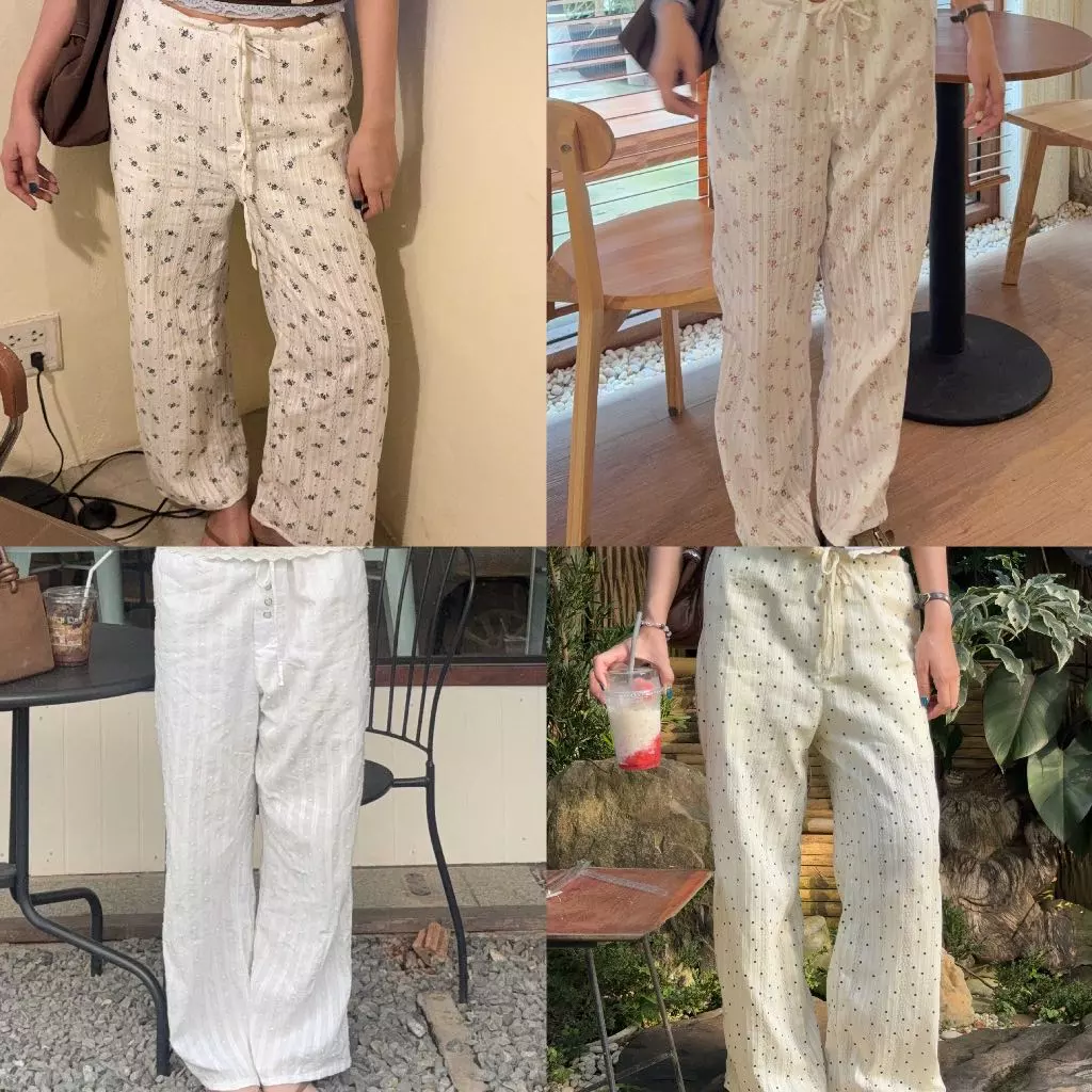𝐩𝐮𝐧𝐧 // Crocus pant กางเกงลายผ้าน่ารัก യ. ꕤ.