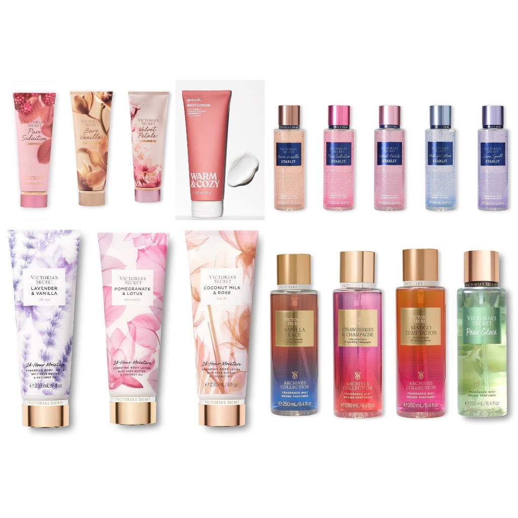 Victoria's Secret กลิ่น Love Spell Splash,Lavender&Vanilla,,Berry Santal, Pistachio Cream,Berry Brul