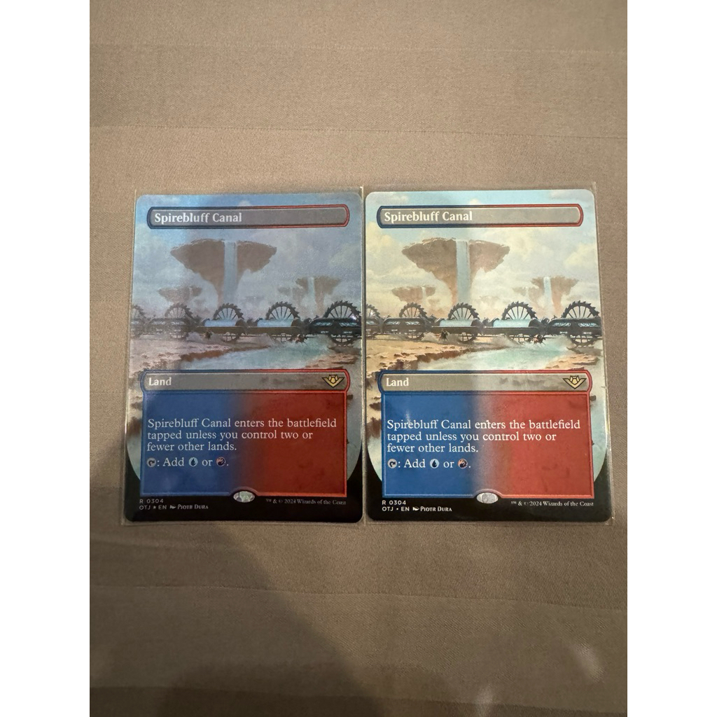 MTG Outlaws of Thunder Junction Variants: Spirebluff Canal (0304 - Borderless)