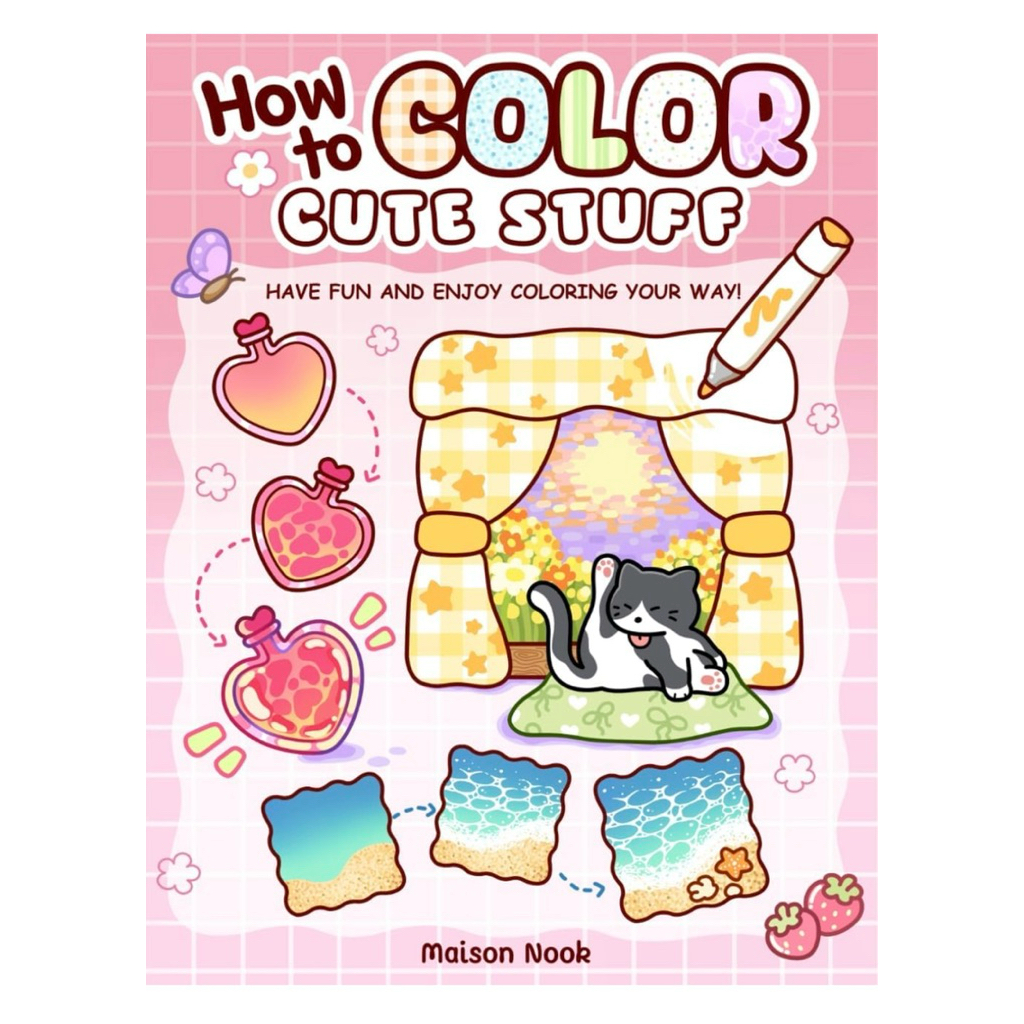 สมุดระบายสี How to Color Cute Stuff by Maison Nook