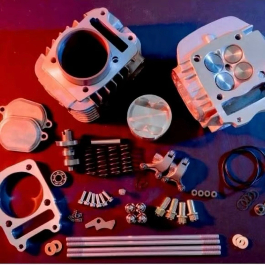 ชุด wave125/4v KDR ลูก70mm ชัก7{เสื้อฝา-ลูกcnc-ประเก็น-เสาเสื้อ}