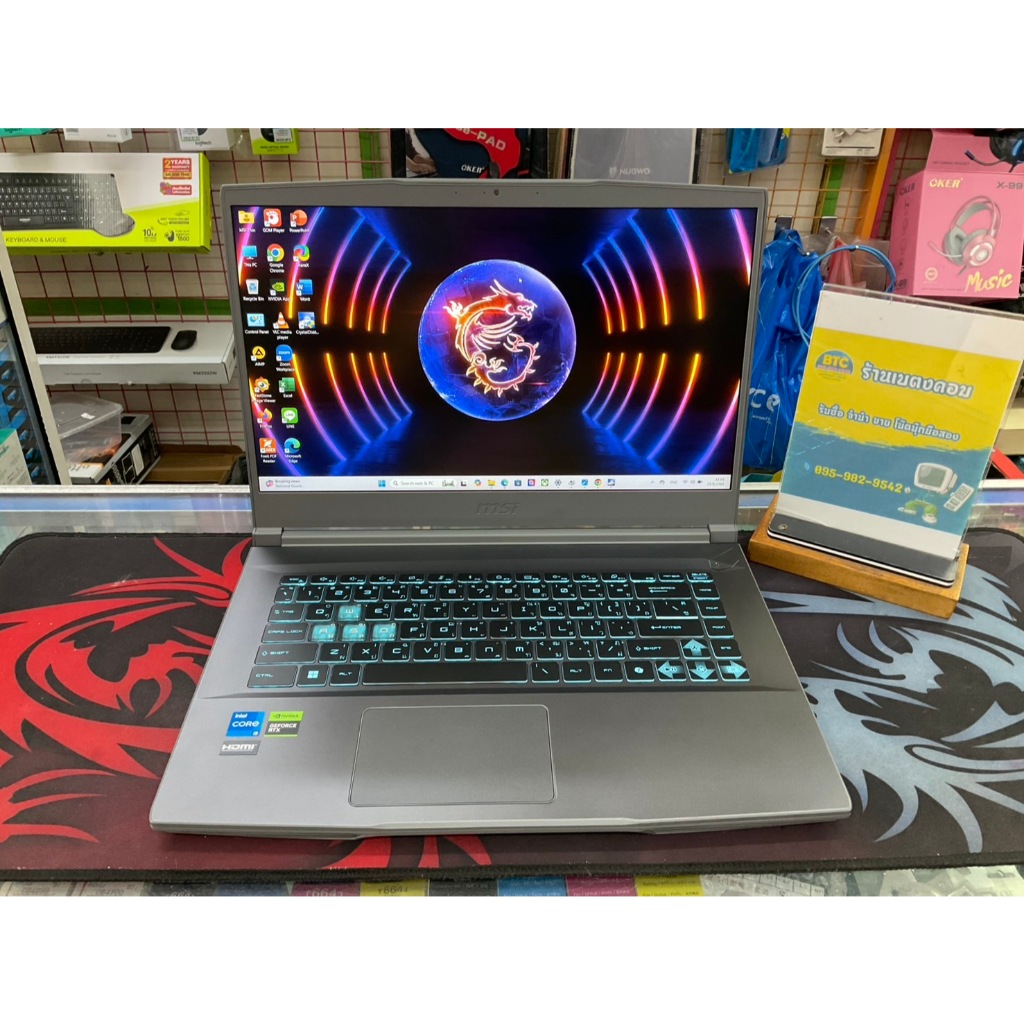 MSI Thin 15 B12UC-1426TH มือสอง สภาพสวยมาก ใช้งานน้อย
