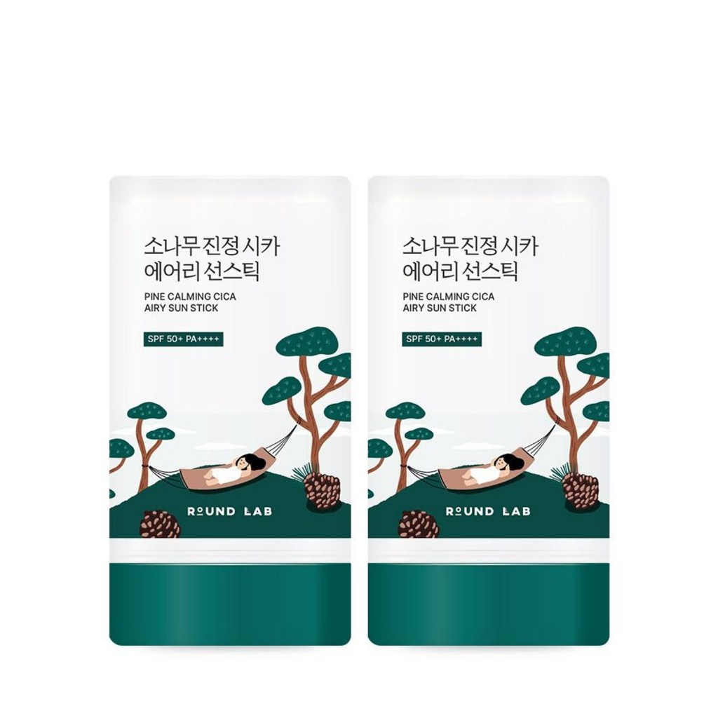 ROUND LAB Pine Calming Cica Airy Sun Stick 19g + 19g