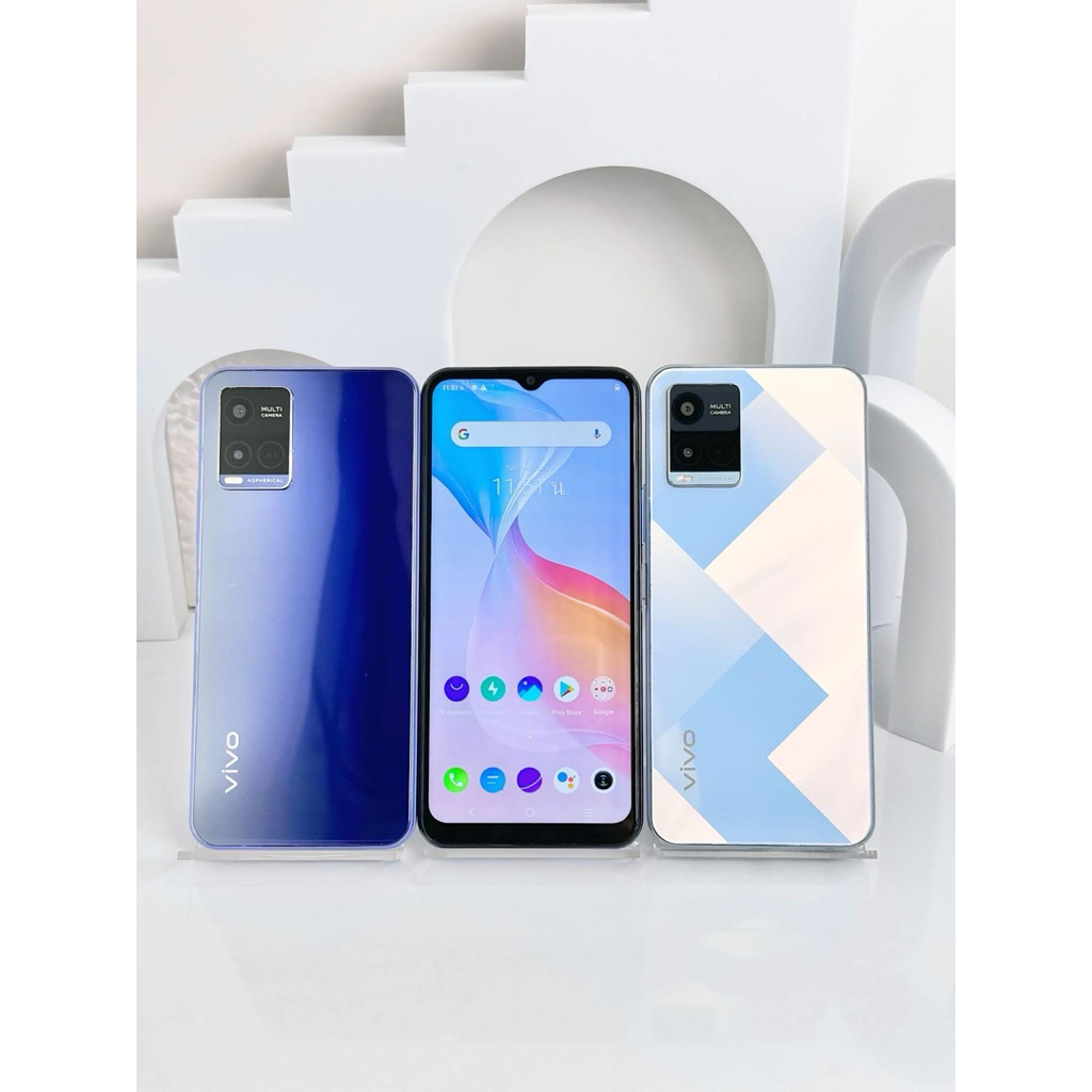 Vivo Y21 มือถือมือสอง พร้อมใช้งาน หน้าจอ 6.51นิ้ว แอนดรอยด์11 แบตเตอรี่ 5,000 mAh