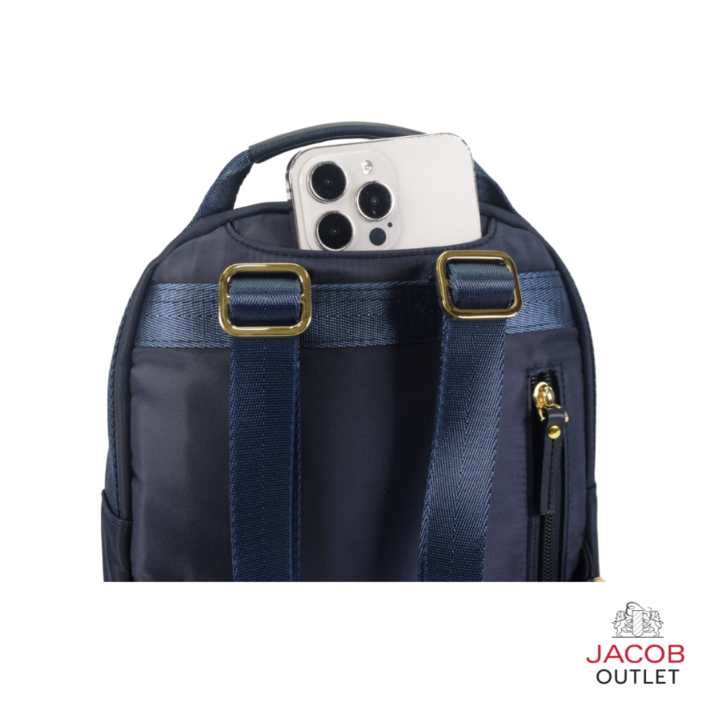 JACOB กระเป๋าเป้สตรี สีดำคลาสสิก มาพร้อมช่องกระเป๋าด้านบน รุ่น 40500 - รูปที่ 7