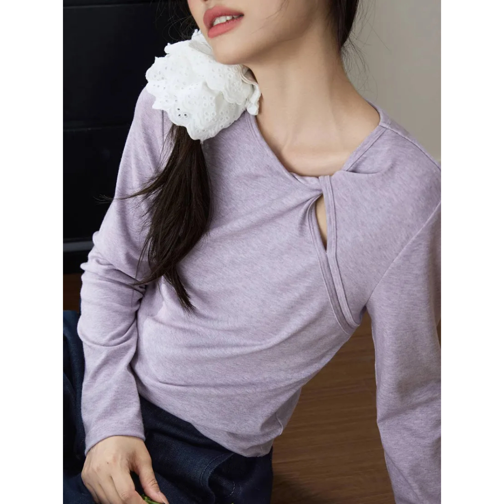 [พรีออเดอร์] ❤KUOSE : Heart Button Blouse❤