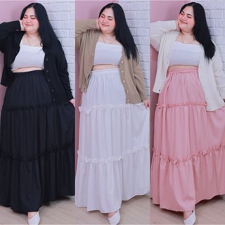 [ ส่งฟรี 🔥 ] กป08 กระโปรงคนอ้วน แคนดี้ตัวยาว กระโปรงยาวเอวสู…