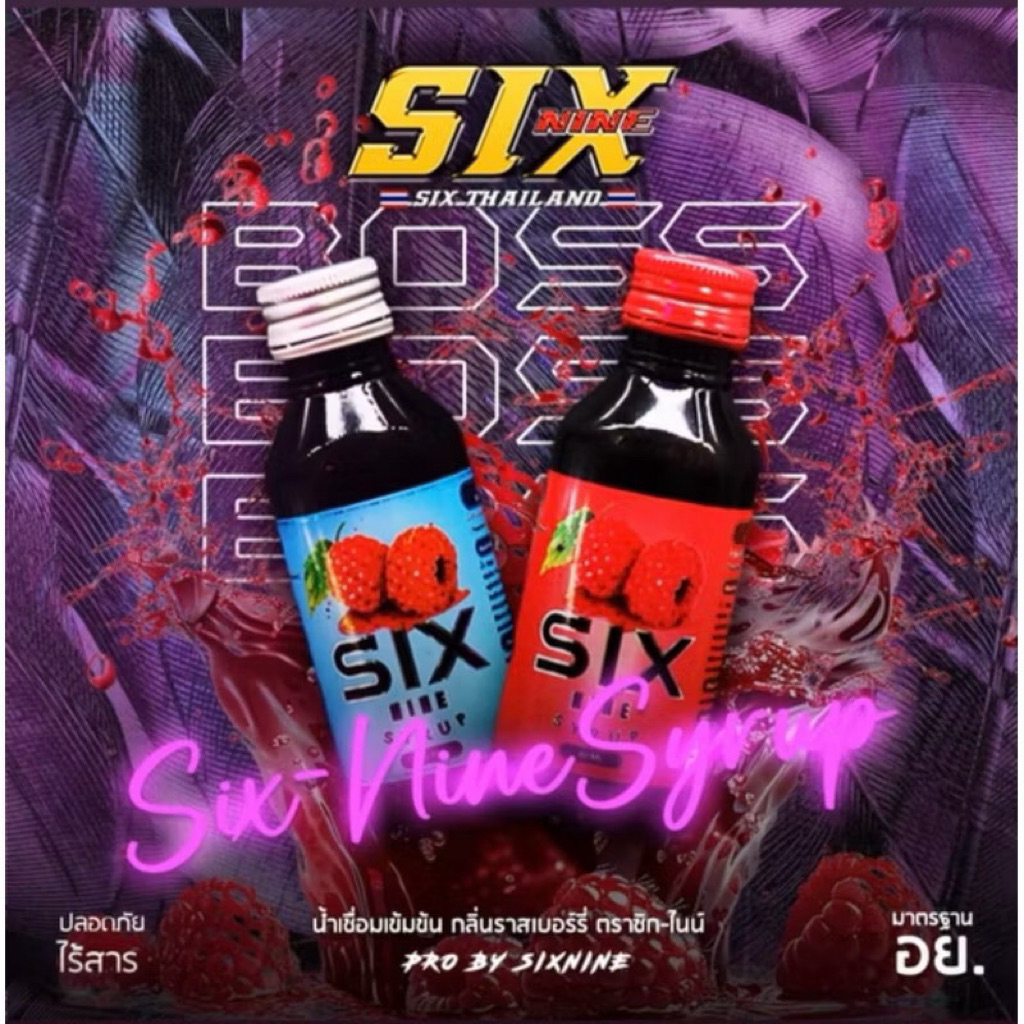 Six nine ไซรัป น้ำเชื่อมเข้มข้น 10 ขวด