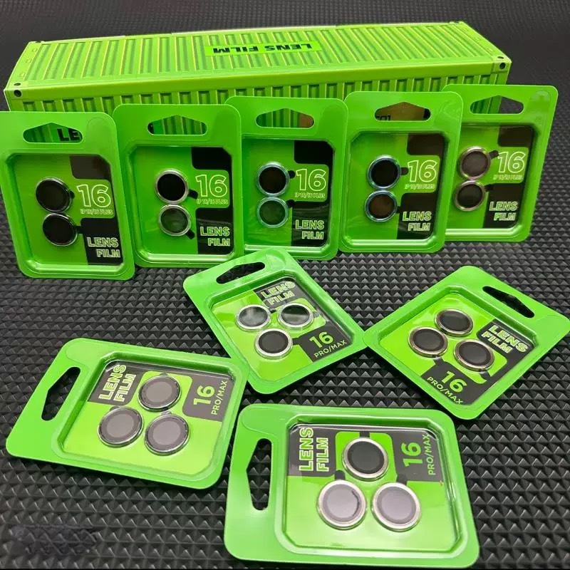 FF ฟิล์มเลนส์กล้องแบบใหม่ แบบมีบล๊อก ติดง่าย แค่วาง สำหรับ iPHONE 17 16 16PROMAX 16PRO 16PLUS 15PLUS 15PRO