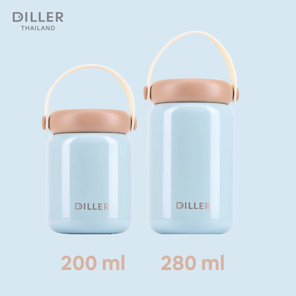 พร้อมส่งจากไทย Diller Thermo Flask 200/280 ml (MLH9321) กระติกเก็บความร้อนและเย็น สแตนเลส2ชั้นเก็บเย็น24ชม thumbnail 9