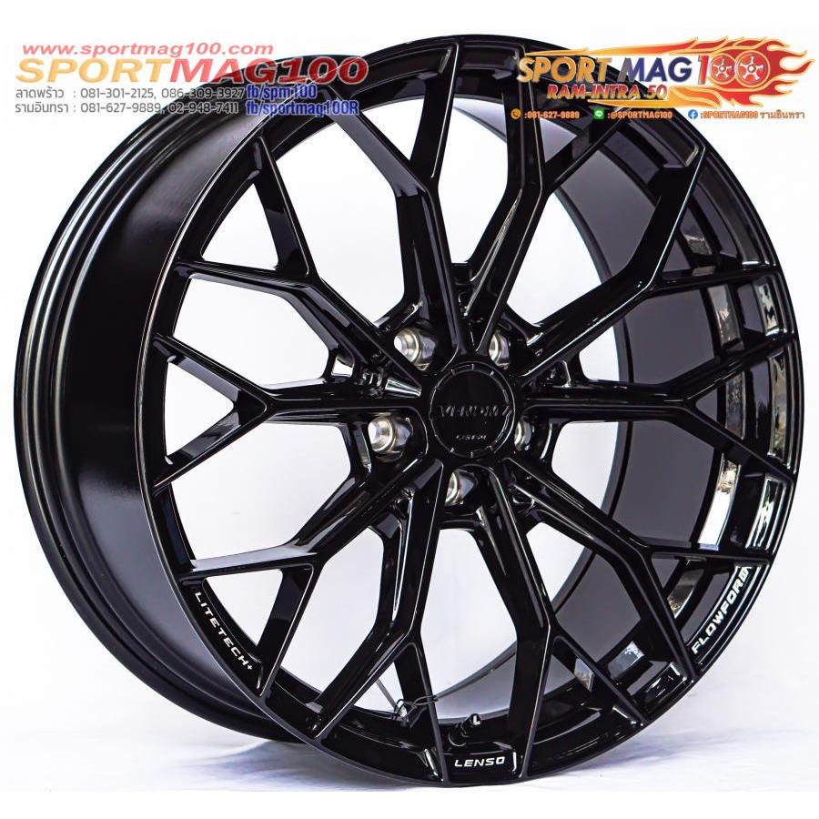 ล้อแม็ก FlowForming Lenso VENOM VNA LITETECH+ ขอบ 19นิ้ว 5รู114 Offset35 ดำเงา กว้าง 8.5นิ้ว (ราคา4ว