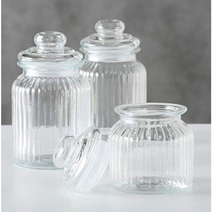 ขวดโหลแก้วแบบมีฝาปิด สูญญากาศ 280 มล สำหรับบรรจุอาหาร ใส่เครื่องปรุงในครัว