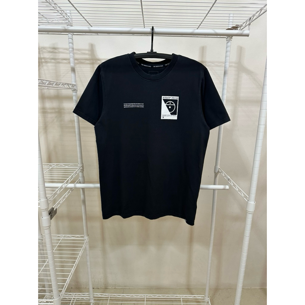เสื้อยืด The north face X steep tech สีดำ แท้💯 มือ✌️