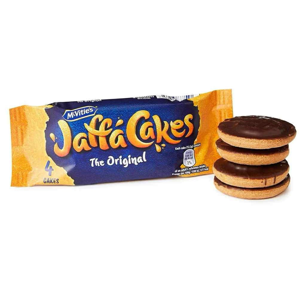 แมคไวตี้ส์ จาฟฟา เค้กรสดั้งเดิม 10 ชิ้น 106ก. Mcvities Jaffa Cakes The Original 10 Cakes 106g.