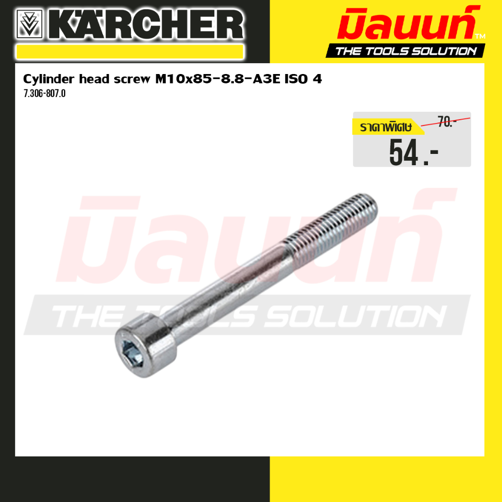 Karcher รุ่น 7.306-807.0 Cylinder head screw M10x85-8.8-A3E ISO 4