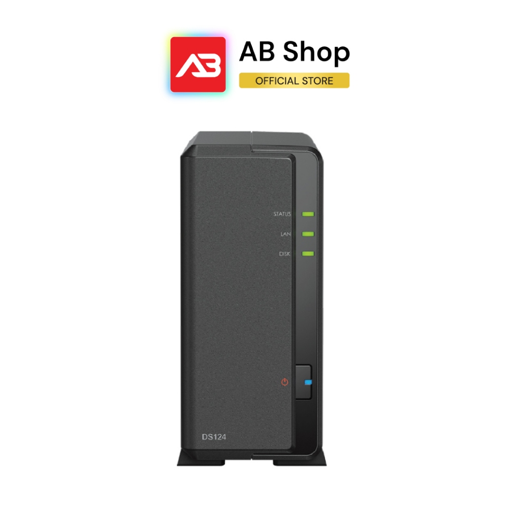 Synology NAS 1-bay DiskStation รุ่น DS124 (ไม่รวมฮาร์ดดิส)
